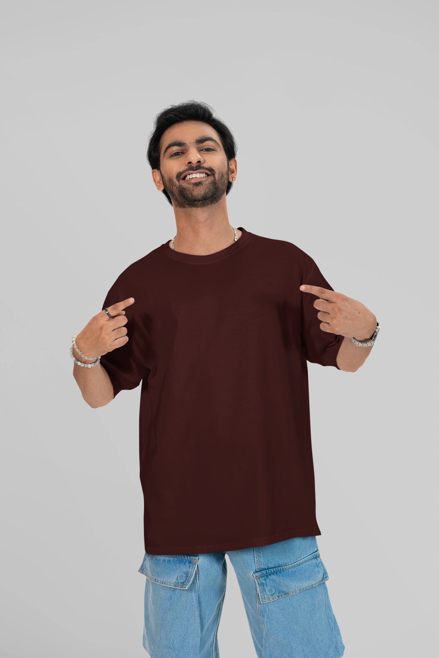 Maroon: Solid Premium T-Shirt